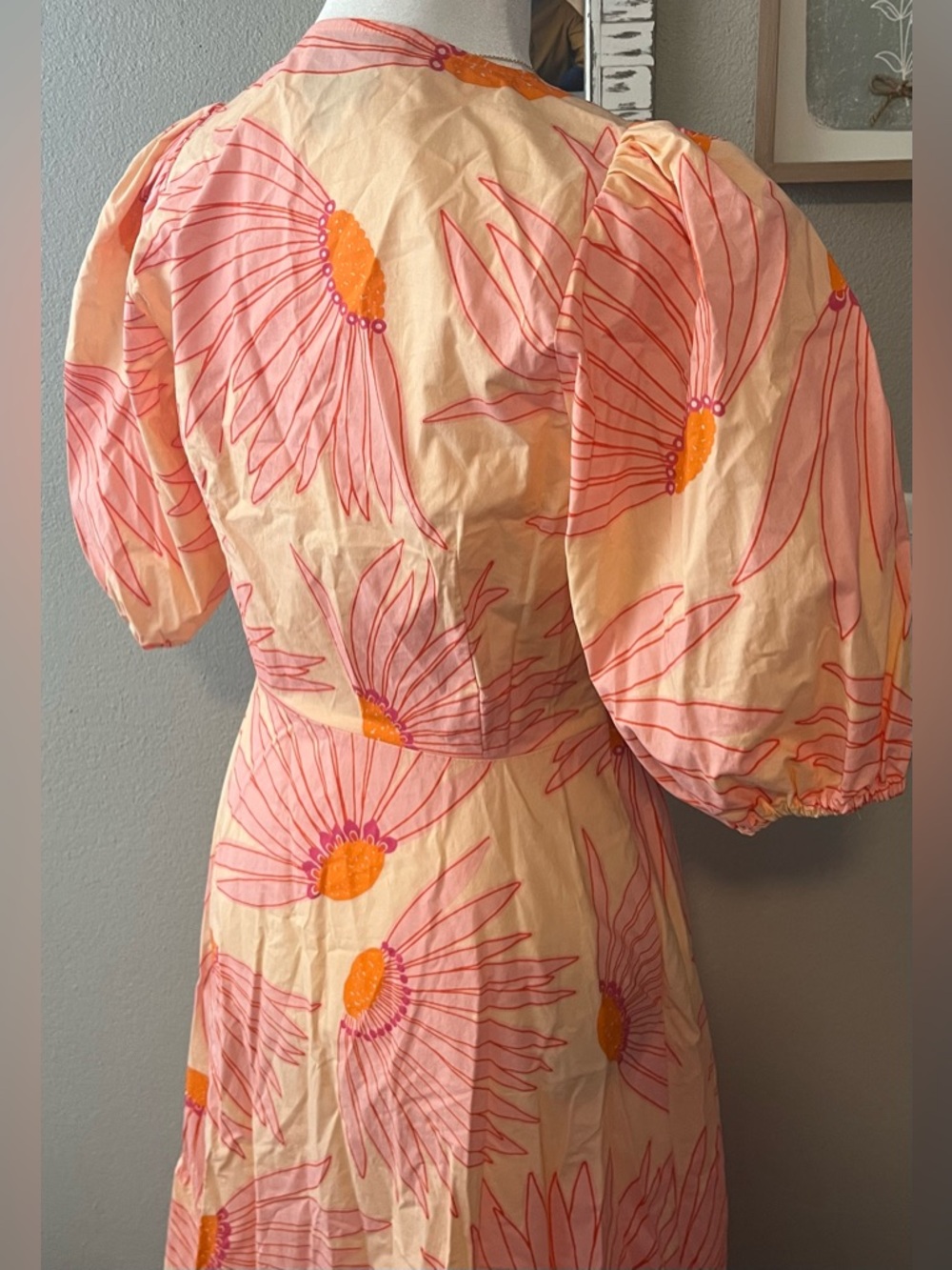 Kate Spade Pink Floral Wrap Dress size 0 NWOT - Picture 6 of 7